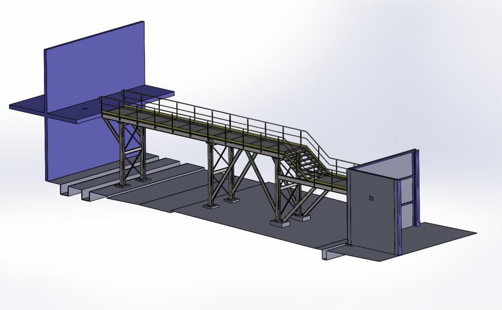 Implantation passerelle